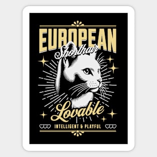 European Shorthair cat Sticker